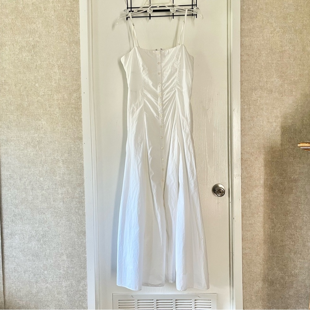 J. Crew Crips White Button-Down Maxi Dress - Picture 3 of 10